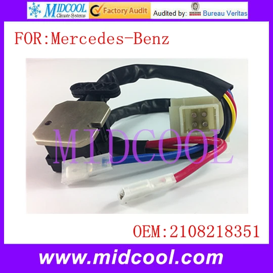 Новый вентилятора отопителя резистор мотора регулятор использовать OE NO. 2108218351