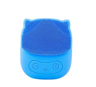 J6 blue Креативный силиконовый Очищающий Инструмент электрическая звуковая щетка для лица красивая щетка многофункциональная Очищающая щетка - Цвет: J6 blue