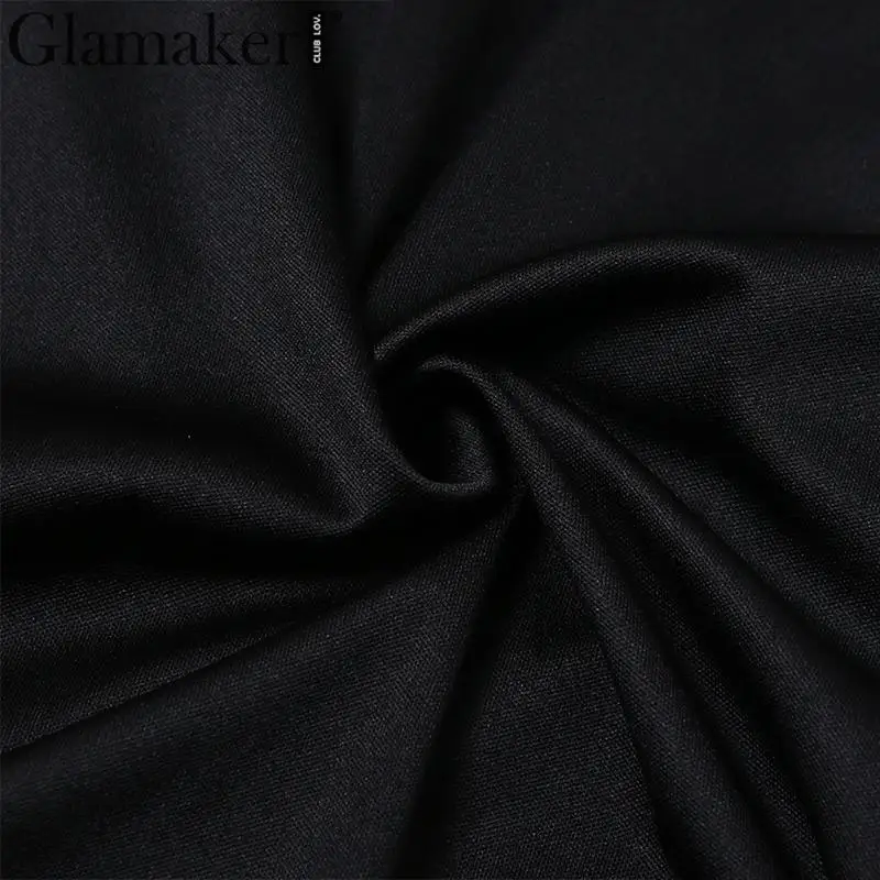 Glamaker сексуальное Сетчатое сатиновый, пэчворк прозрачное короткое платье летнее с v-образным вырезом bodycon без рукавов черные вечерние Клубные платья vestidos