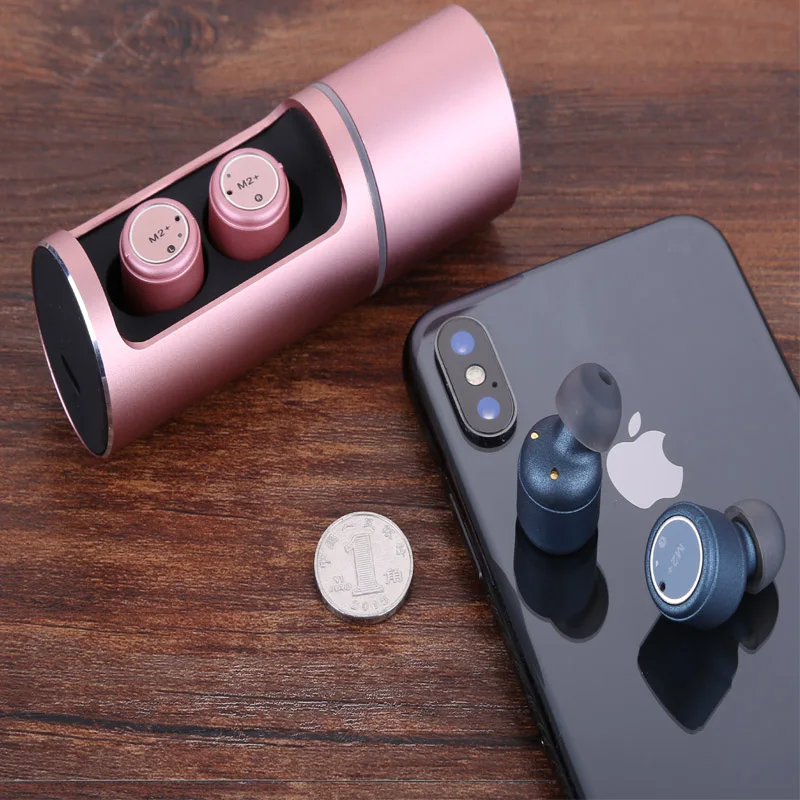 M2+ мини Bluetooth наушники Невидимый Близнецы истинный Беспроводной Bluetooth 5,0 гарнитура стерео наушники спортивные наушники Bluetooth