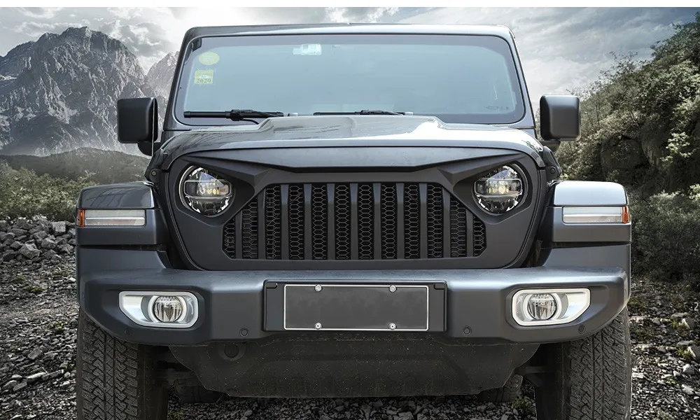 MOPAI гоночная решетка для Jeep Wrangler JL+ Автомобильные Передние решетки, украшение для Jeep Wrangler JL, автомобильные аксессуары, Стайлинг