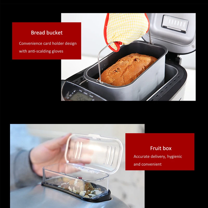 1.25kg Home automatic bread machine AB-3SF16 Multi-function intelligent dough mixer maker 15h timing/15 menu 220v 905w 1PC | Бытовая
