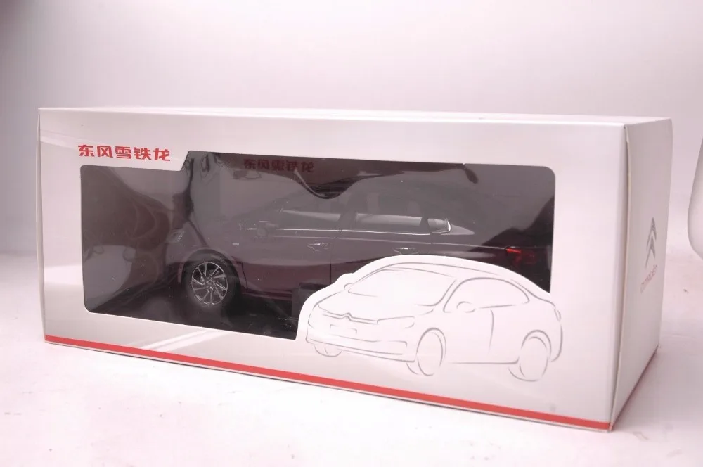 1:18 литья под давлением модель для Citroen C4 sega коричневый Седан сплав игрушечный автомобиль миниатюрная коллекция подарок c-quatre