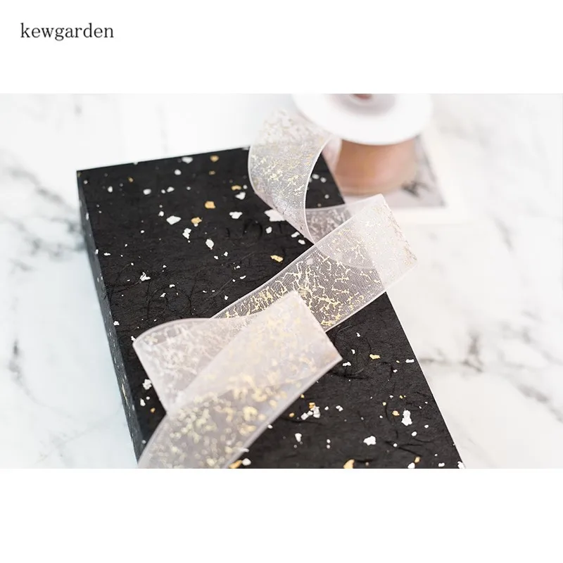 Kewgarden DIY брошь заколка аксессуары Горячая штамповка Золотой Тюль Марля Кружева