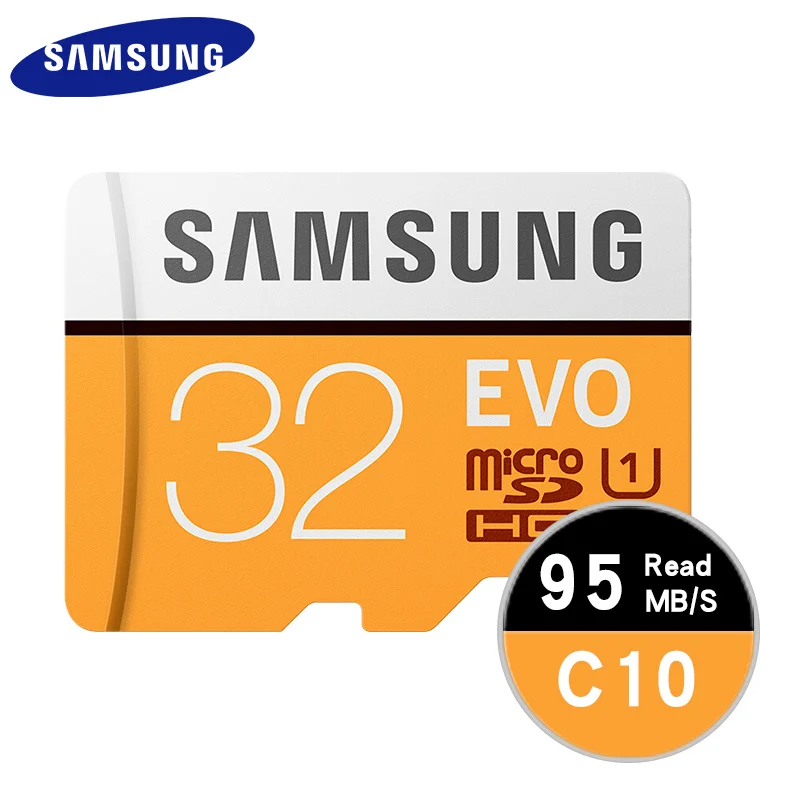 100% Original Samsung Micro SD card Class10 TF card16gb 32gb 64gb 128gb 95Mb/s memory for samrtphone and table PC | Компьютеры и офис
