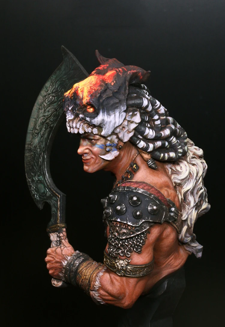 1/10 Смола Бюст строительный комплект дракон Охотник|resin bust|resin bust 1/10bust resin |