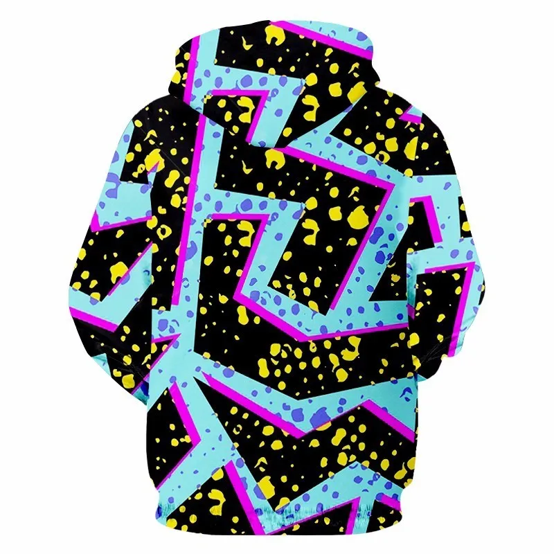 Худи OGKB на молнии для мужчин классный принт синяя флэш светильник 3D свитшот худи