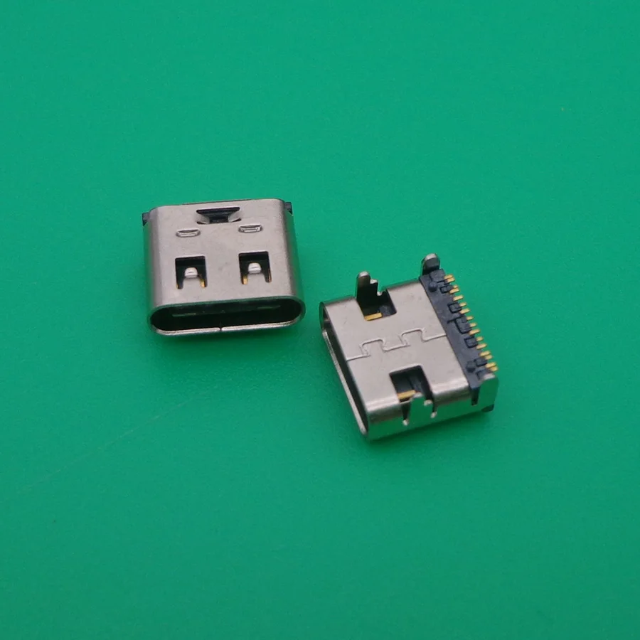 Разъем типа C 16 Pin Женский правый угол SMT Tab USB 3 1 версия гнездо Зарядное устройство