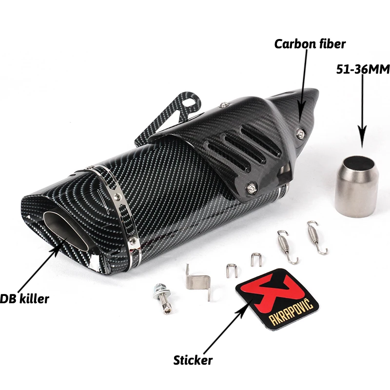 Мотоцикл Akrapovic выхлоп Escape для R1 R6 R3 Z900 KTM390 K8 модифицированный Uiversal мотоцикл лазерный скутер углеродный глушитель наклейка