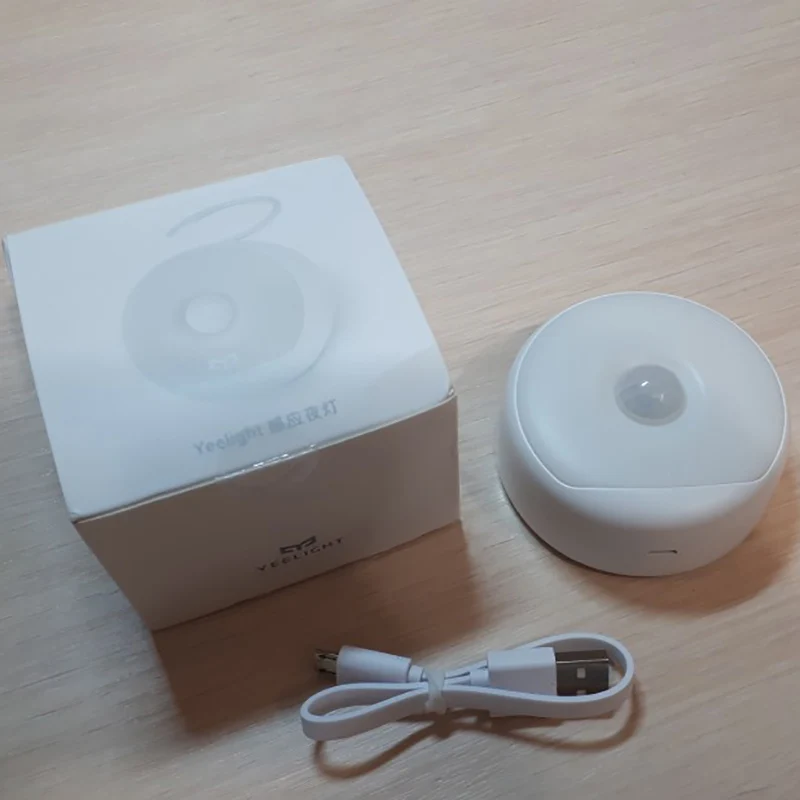 USB перезаряжаемые Xiao mi jia Yeelight ночные светильники Светодиодный теплый желтый свет Инфракрасный магнитный с крючками умный Обнаружение движения mi