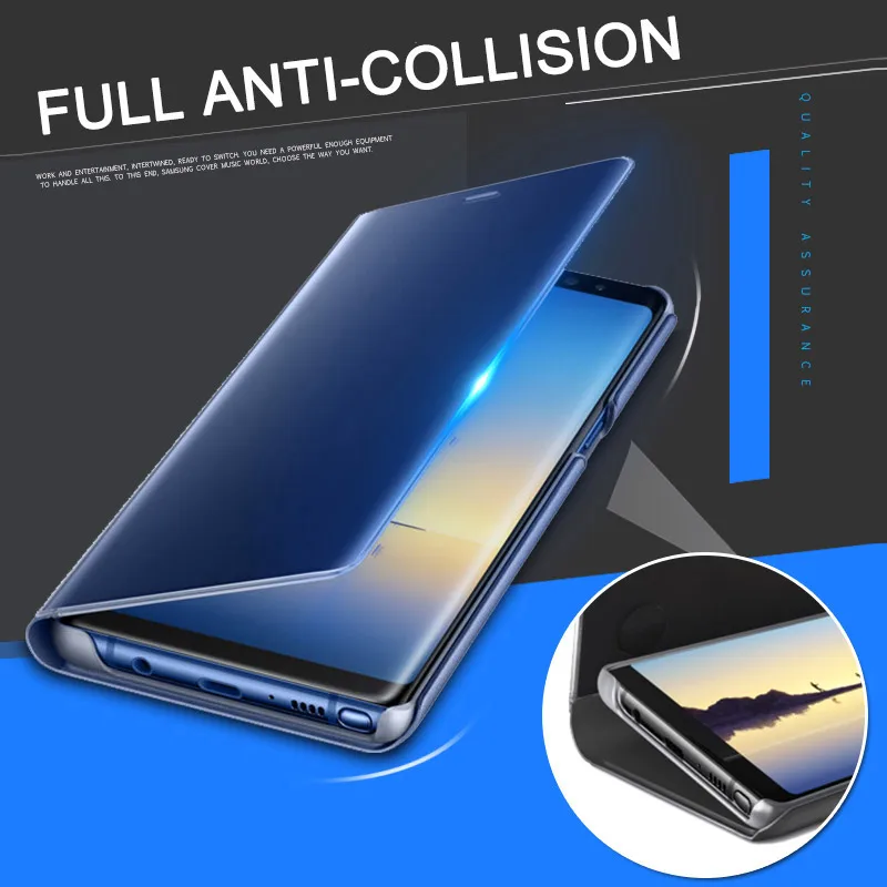 Clear View зеркало Smart Case для OPPO R15 R11 плюс f7 f5 A71 A83 A59 найти x откидная крышка Подставка