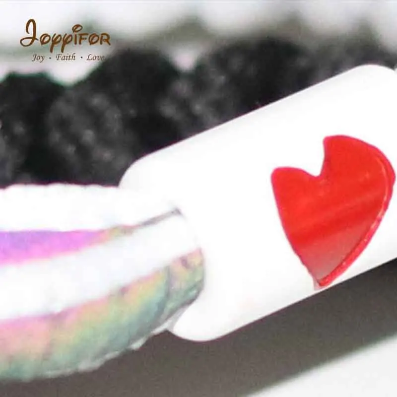 FGHGH красочная Светоотражающая тканевая браслет браслеты Лев сердце любовь