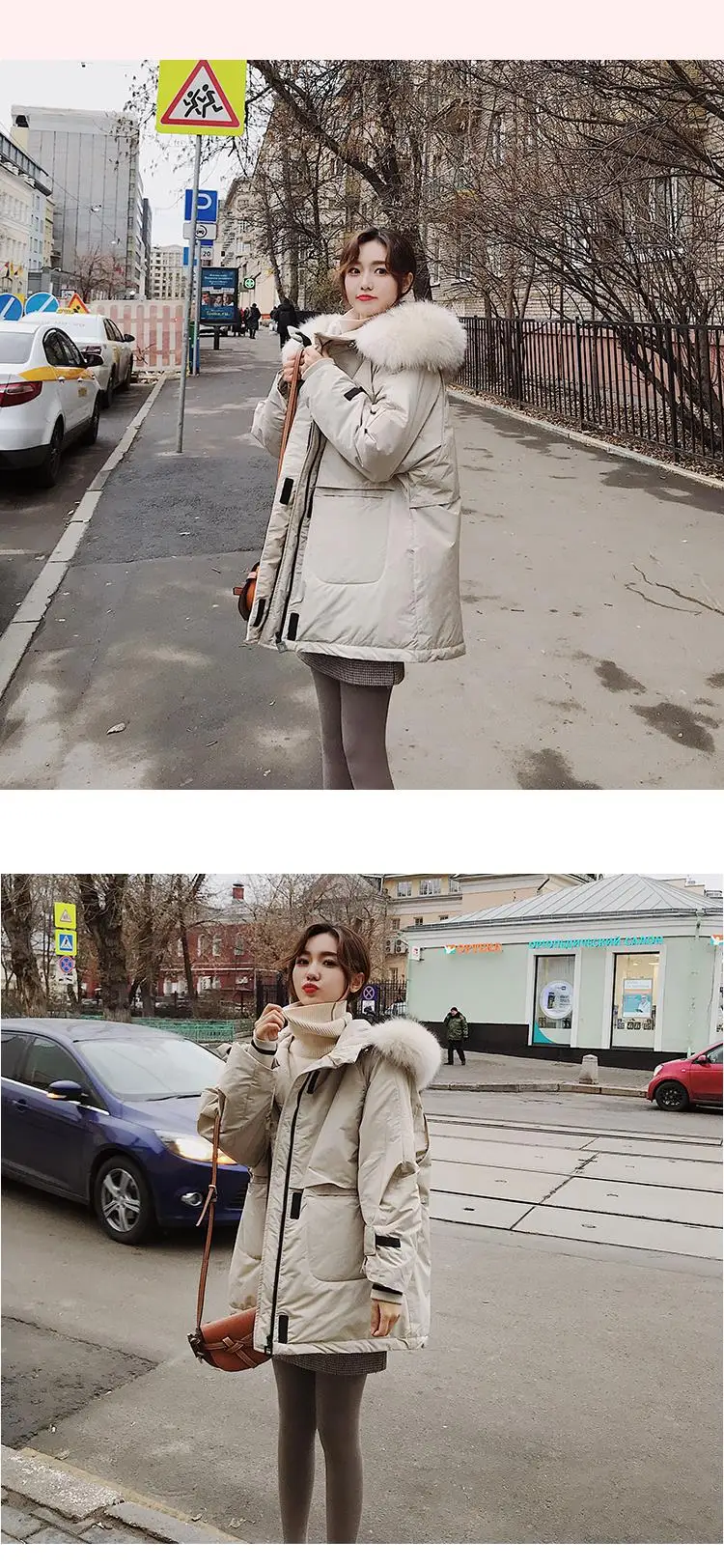 GBYXTY, парка Mujer,, зимняя, толстая, пуховая, парка, пальто для женщин, натуральный мех енота, капюшон, большой размер, пуховик, пуховик, пальто, ZA1558