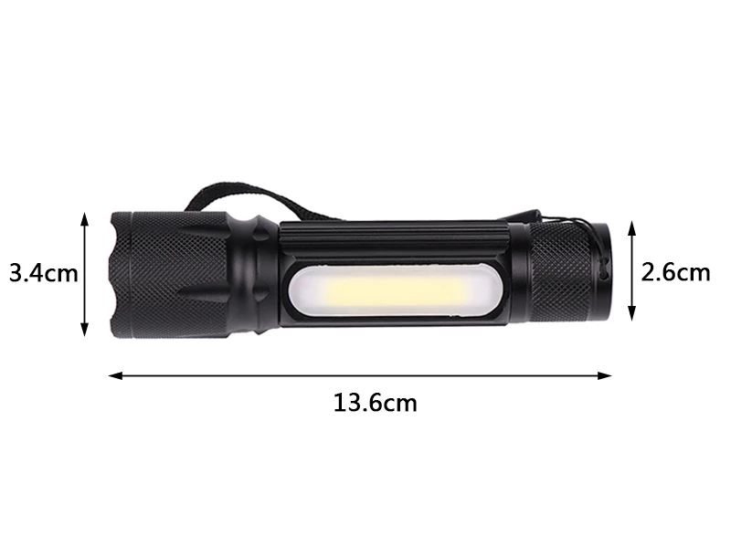 Litwod Z20 1705B светодиодный фонарик 4000лм XM-L T6/COB Zoomable 4 режима алюминиевый фонарь для кемпинга фонарь для аккумулятора 18650