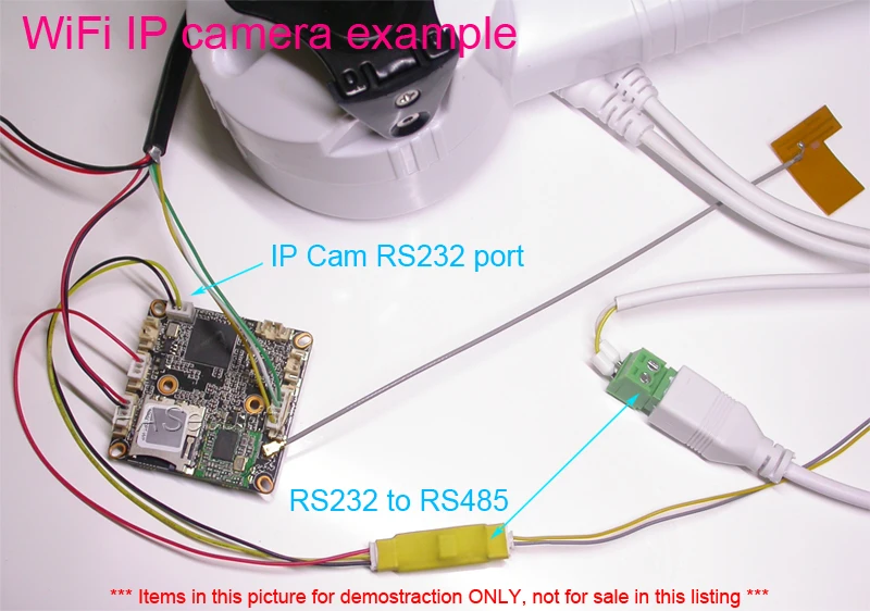 RS232-RS485 конвертер для CCTV ip-камеры модуль для управления PTZ устройствами(например. Кронштейн вращения панорамирования/наклона