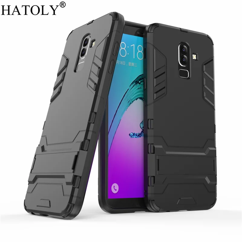 HATOLY армированный чехол для Samsung Galaxy J8 2018 J810F робот силиконовый резиновый жесткий