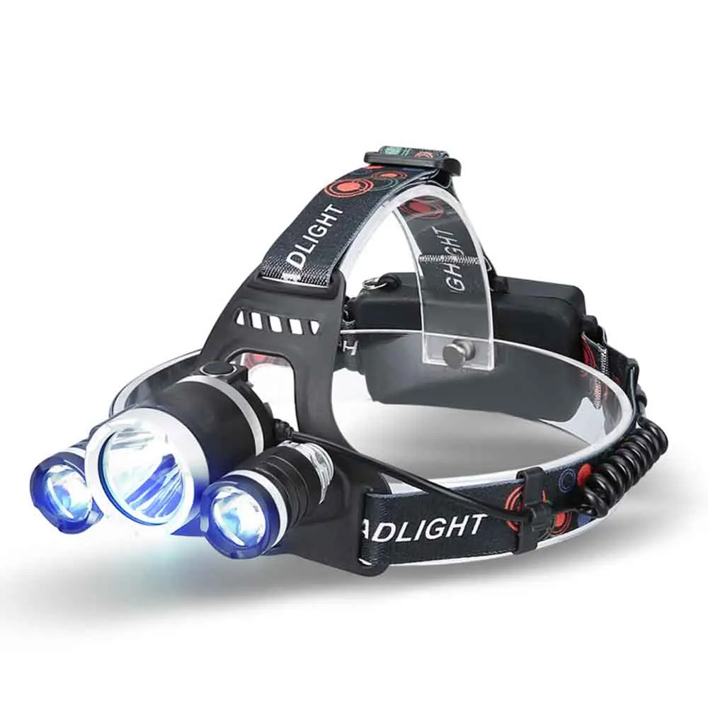 LED headlight head lamp T6/20W Hardlight camping hiking Torch waterproof use 18650 Rechargeable Night riding light | Лампы и освещение