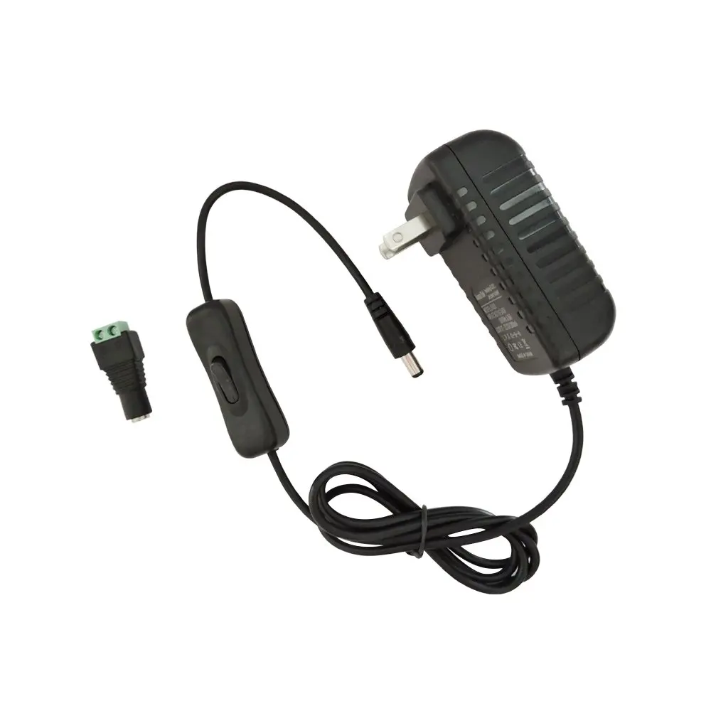 Светодиодный адаптер питания со встроенным выключателем для 12 В 3528 Светодиодная