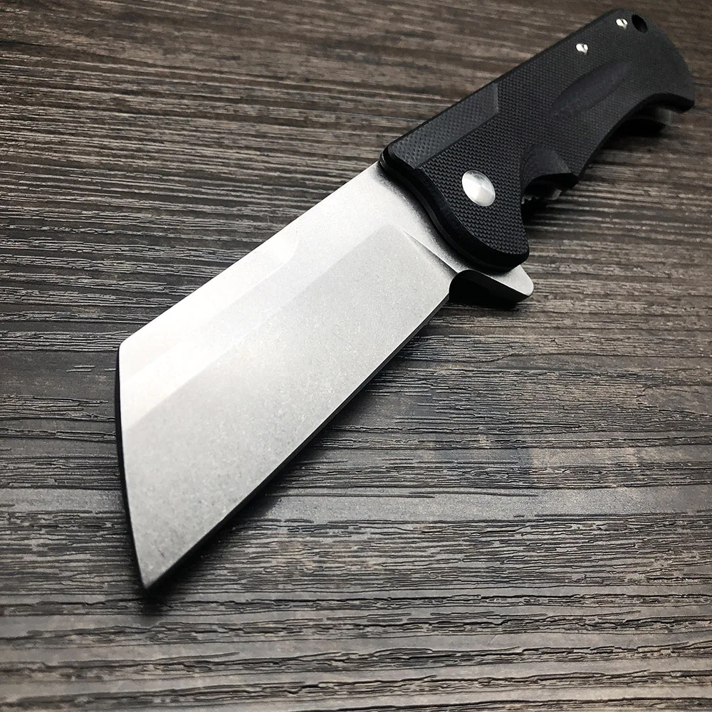 ZZSQ шарикоподшипник складной нож для кемпинга D2 стальное лезвие черный G10 Ручка