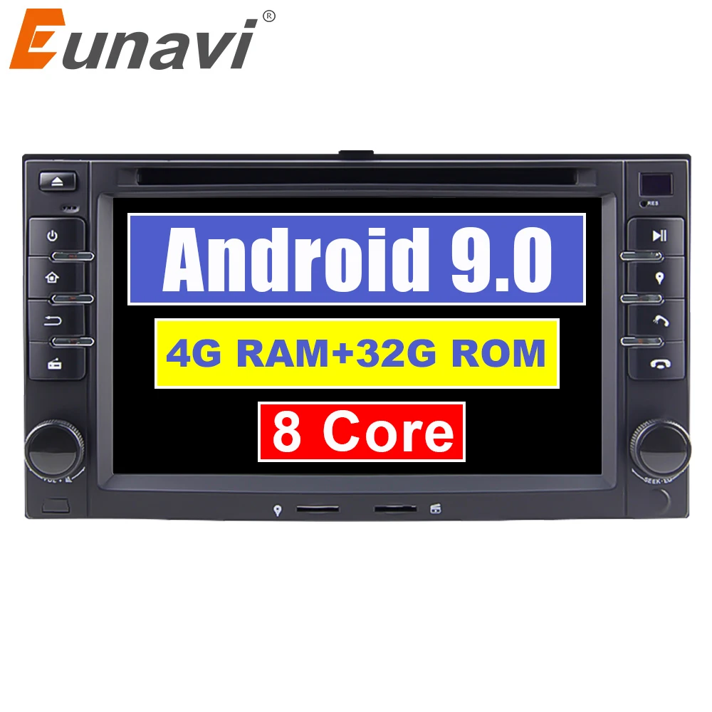 Eunavi 2 din автомобильный dvd для KIA SORENTO MAGENTIS SPORTAGE MORNING CEED Rio Cerato 2005 2010 Универсальный Android