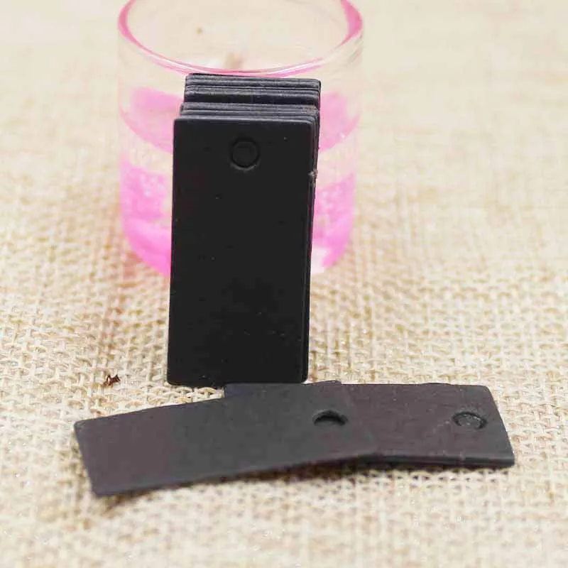 

Retrospective Lovely Small cute Party Decoration Paper cards Kraft /black Gift Tag Hang tag 200pcs +200 hemp string