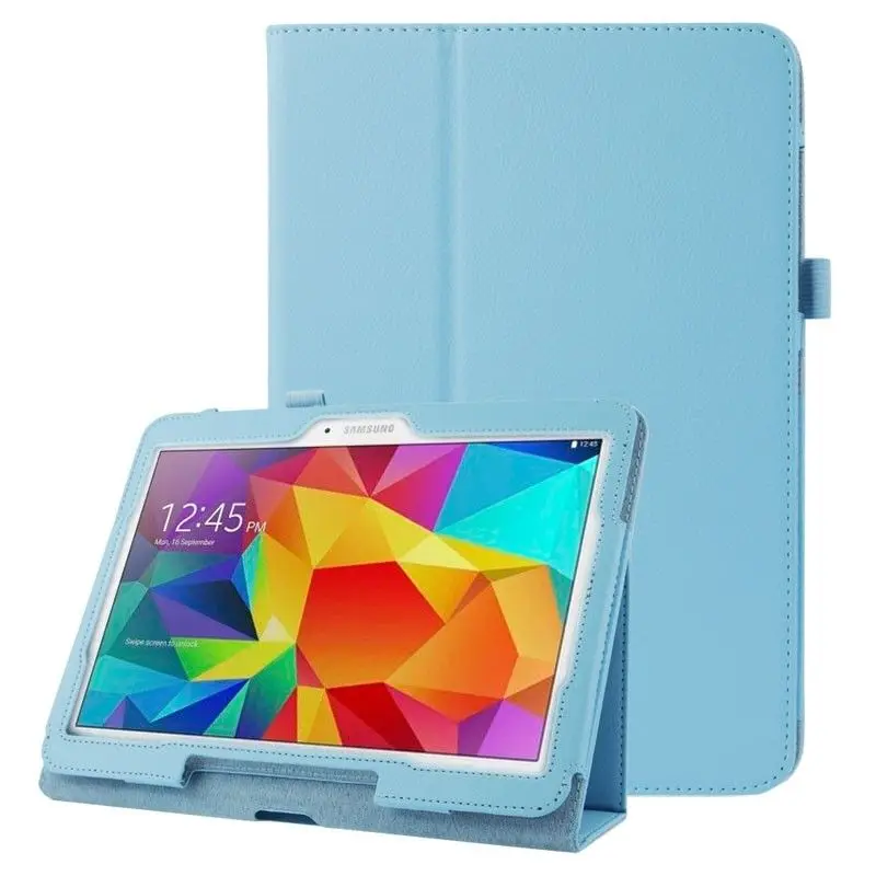 Складной чехол книжка для Galaxy Tab 3 P5200 из искусственной кожи планшета умная задняя