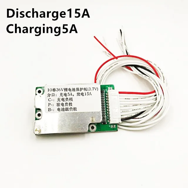 Электродвигатель аккумуляторной батареи 10 S 36 V BMS 40A 18650 литий ионный аккумулятор