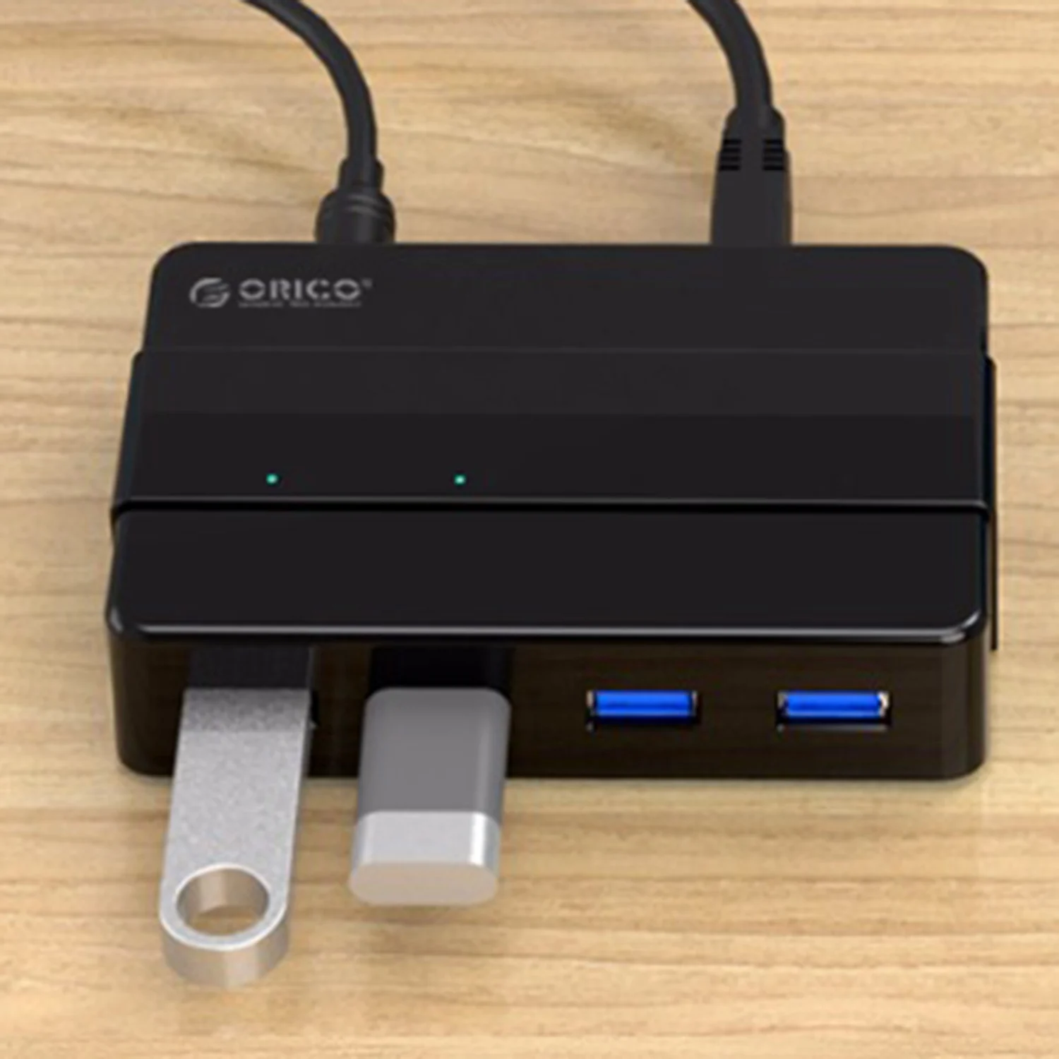 Orico 5 Гбит/с супер скорость 4 порта Usb 3,0 концентратор портативный 12 В 2A адаптер питания через контроллер 3.3Ft для ноутбуков настольных периферийных устройств
