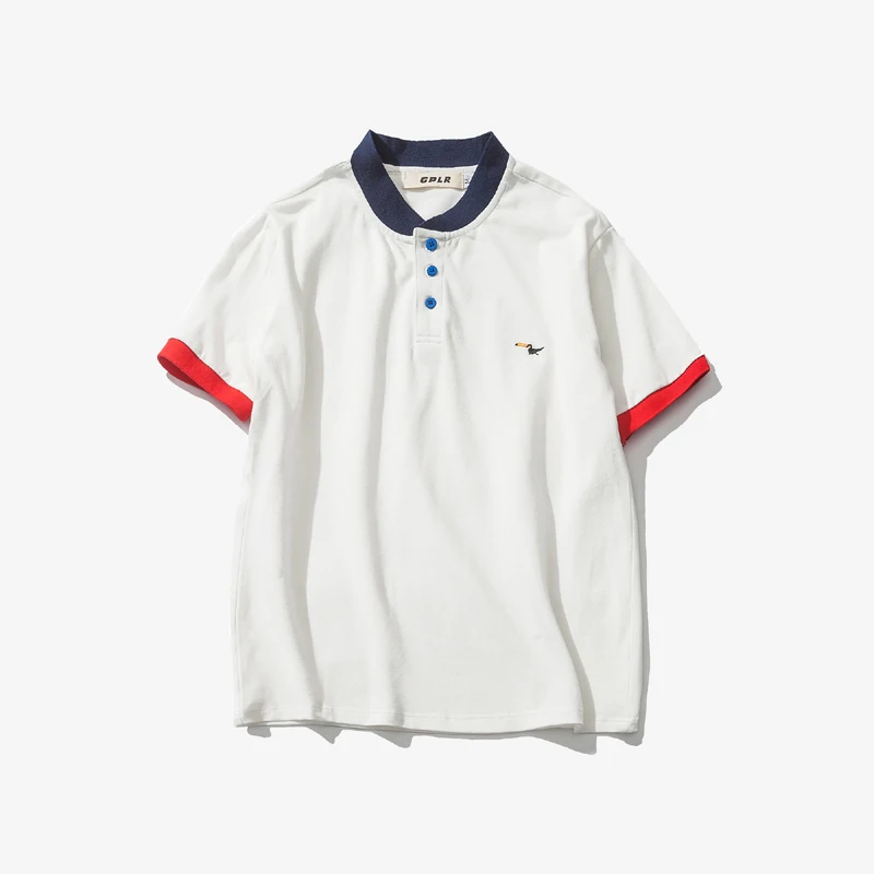 

High Quality White Polo Shirts Men 2019 New Summer Fashion Short Sleeve Embroidery Solid Shirts for Man Plus Size M-5XL #D882