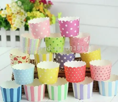 Free Shipping 50pcs/lot 22Colors Cake Baking Paper Cup Liners Muffin Cupcake Mold Home Party Kitchen Supplies|supplies cupcakes|mold pulpsupply board
