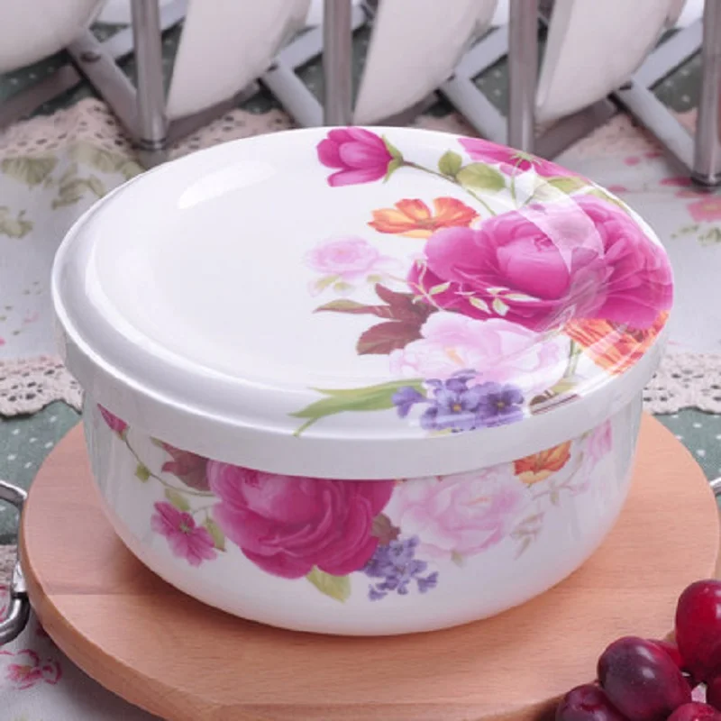 IL чаша с крышкой керамическая чаша Коробки Микроволновая печь яйцо на пару большая чаша бытовой фарфор