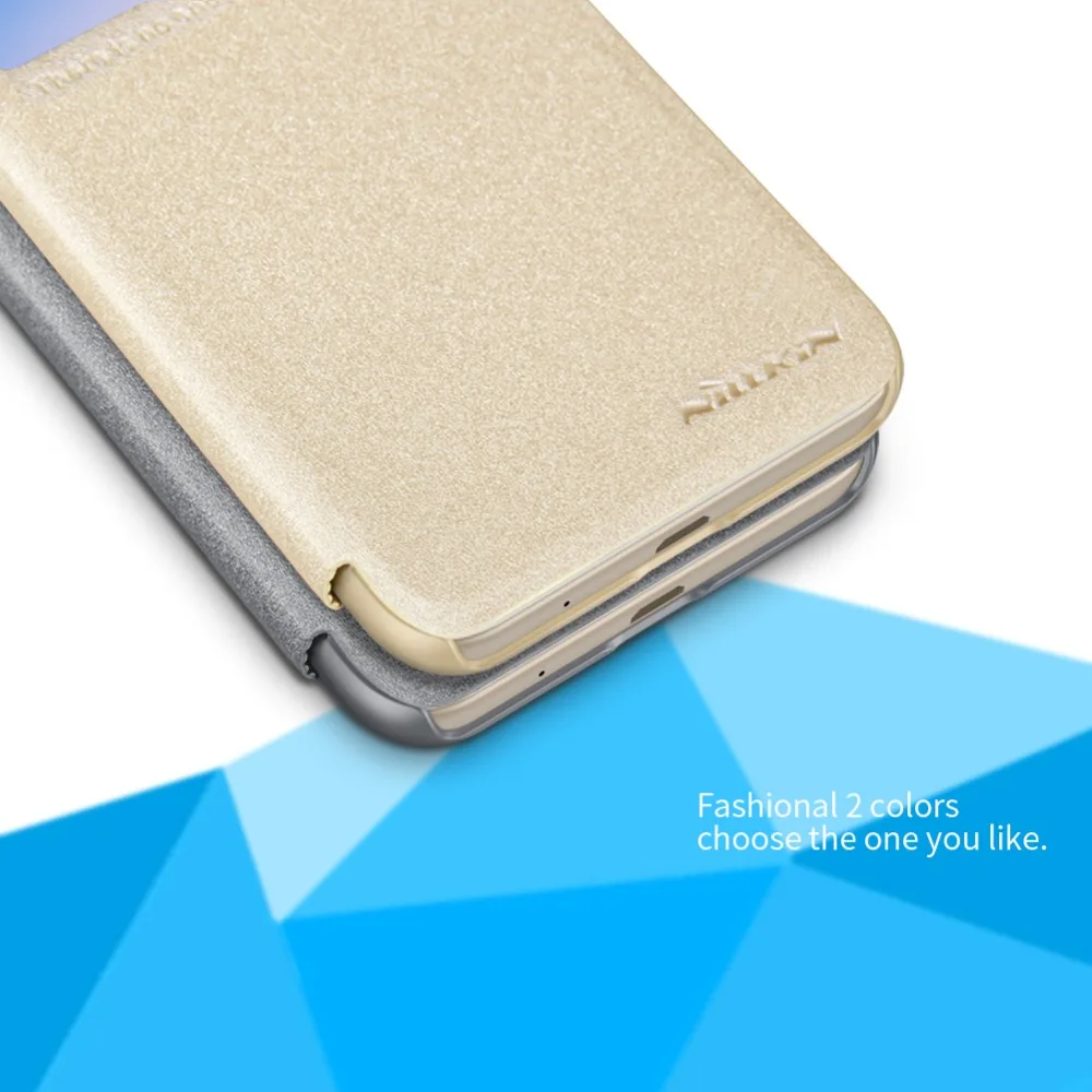 Чехол-книжка для Xiaomi Redmi 5A 6A, чехол NILLKIN, блестящий чехол-книжка из искусственной кожи с окошком обзора для Xiaomi Redmi 5A 6A, чехол