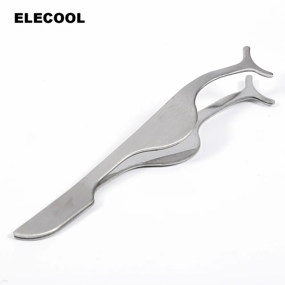 ELECOOL 1 шт. Т-образный из нержавеющей стали поддельный зажим для ресниц ресницы Керлинг-аппликатор аксессуары для макияжа