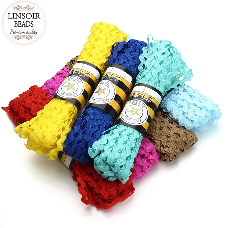 Териленовая лента Ric Rac Zig Zag 20 цветов обрезные ленты струны/шнуры/нитки для