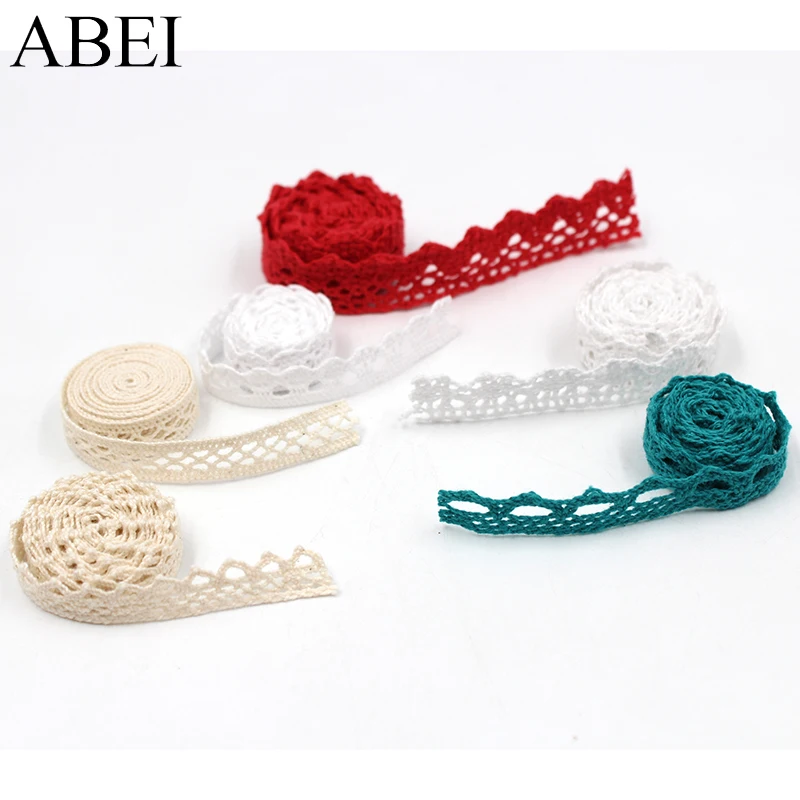 10 ярдов/партия хлопковая кружевная лента 100% хлопок|cotton lace ribbon|cotton trimlace ribbon |
