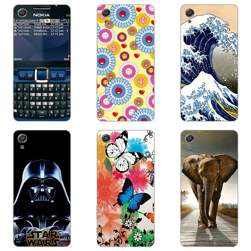 hard Plastic phone case cover For Sony Xperia XA F3111 F3113 F3115 shell printing design Painted Flower |