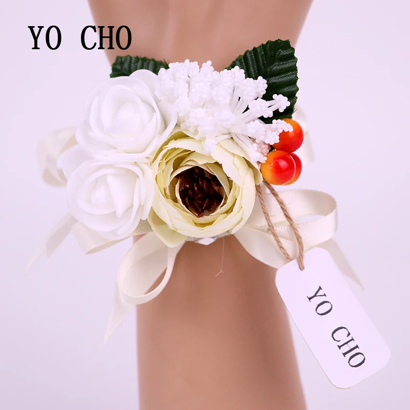 YO CHO 2018 Новинка креативное свадебное украшение брак Роза ручной цветок шелк