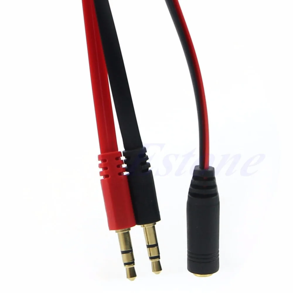 3 5 мм мама к двойному штекеру наушники микрофон аудио Y сплиттер Удлинительный