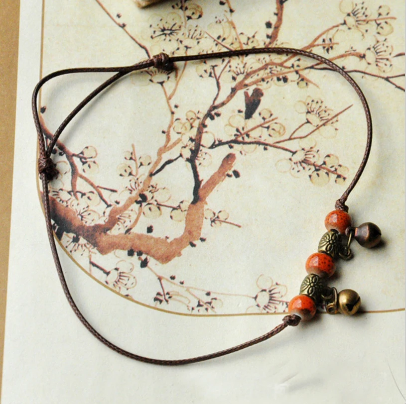 

Women Heart Black Round Bead Bracelets Ceramic bracelets & bangles Men hand-woven couple small wholesale Lovers Lucky Jewelry