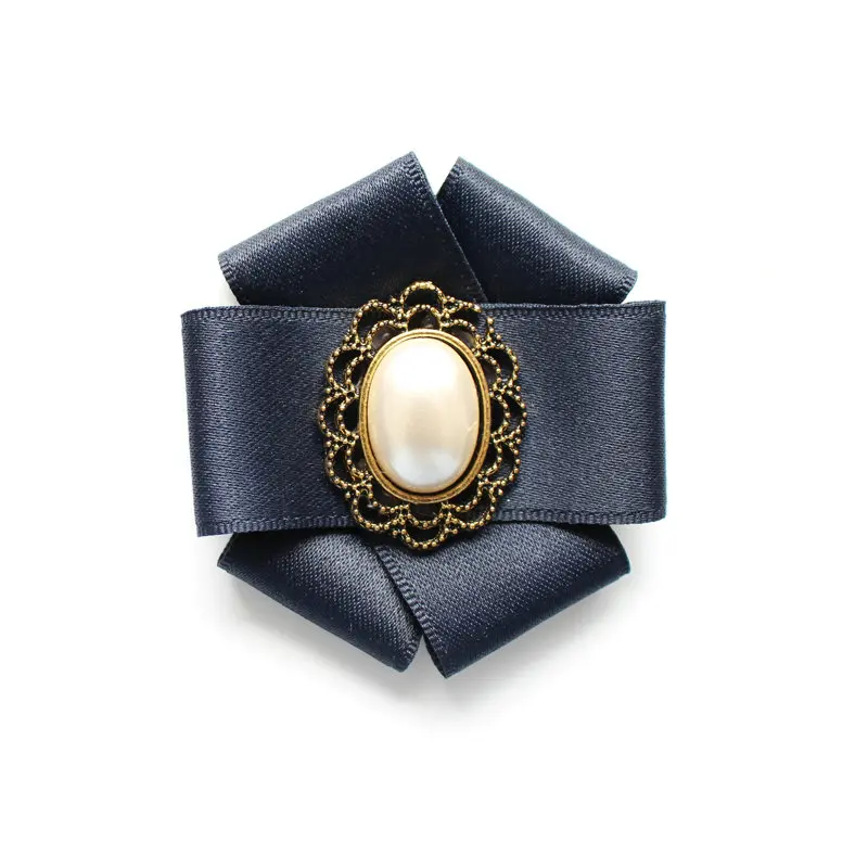 Pin Brooches Официальная Мужская Свадебная рубашка с воротником и галстуком-бабочкой броши на булавке бабочка эластичная лента Стразы Хрустальная ленточка с бантиками - Цвет: Pin Brooches