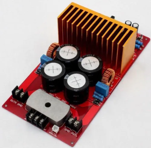 

IRS2092 IRFB4227 2-Channel Stereo Amplifier Board 500W+500W 4700UF/80V*2 50A