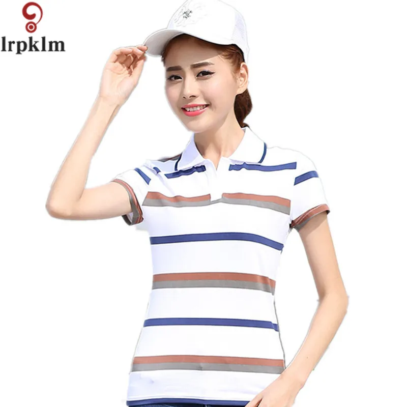 2017 новые женские рубашки поло с коротким рукавом летние универсальные модные