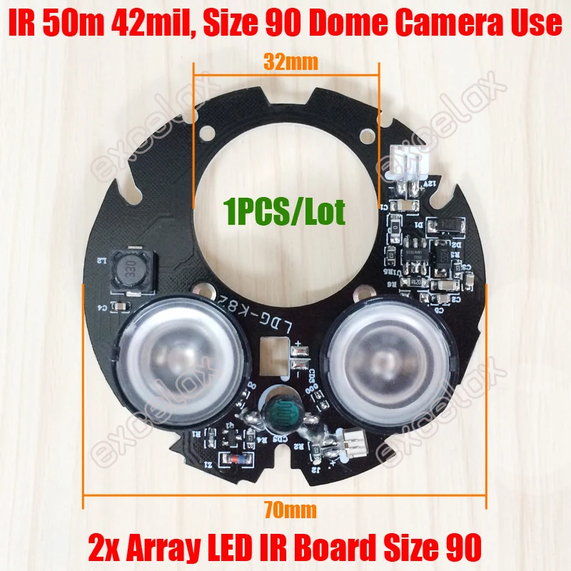 2 шт. светодиодные лампы для фотоаппарата 42 мил 20 50 м|array led ir|ir arrayir infrared night vision |