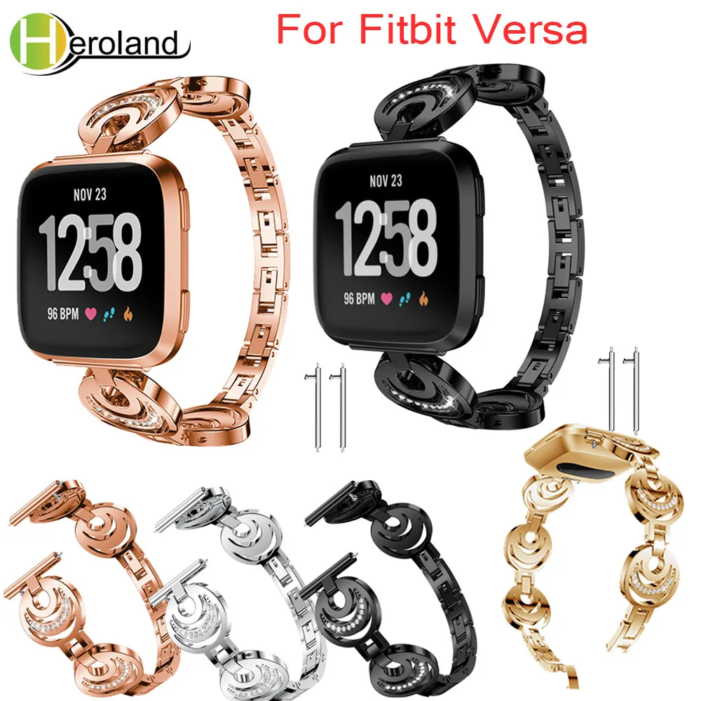 Аксессуары браслет из легированной стали Ремешки для наручных часов Fitbit Versa