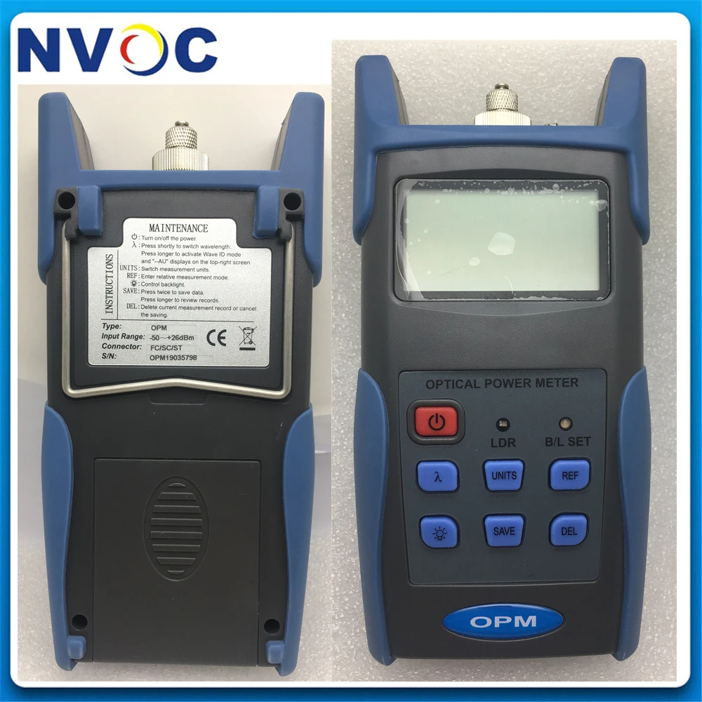 Портативный волоконно-оптический измеритель мощности с USB-портом JW3216C -50 ~ + 26 дБм