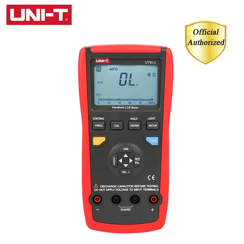 Технические параметры UT612 LCR измерители емкости частота интерфейса USB/тестовое