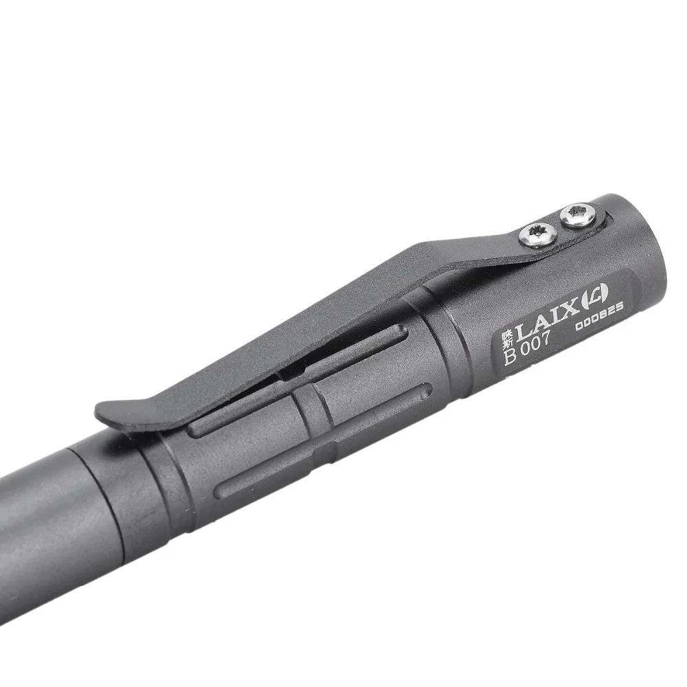 Laix B007 EDC тактическая стальная головка PenTungsten для самообороны, тактический инструмент, стеклянный выключатель, черная шариковая ручка с чернилами