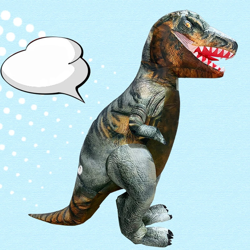 Раптор динозавр взрослые костюмы для косплея T REX надувная одежда ездовые игрушки