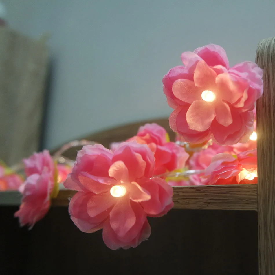 

DIY Handmade Floral Led String Light, AA Battery Holiday String Lighting, Event Party Garland Decoration,Vase Flower Arrangement