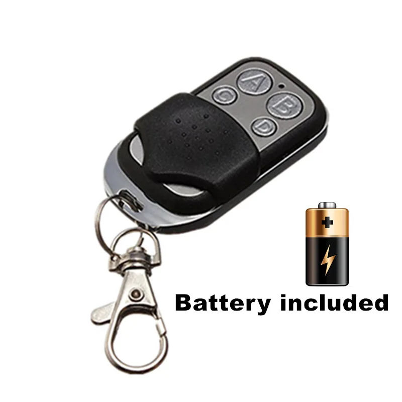 433 mhz RF Remote Control Copy code cloning Electric gate duplicator Key Fob learning garage door controller included Battery